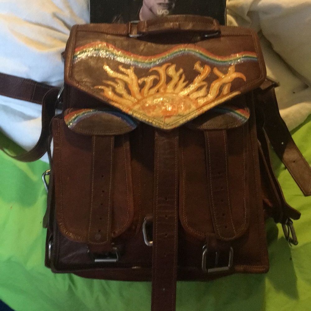 Rainbow crossbody bag. I am making more now.